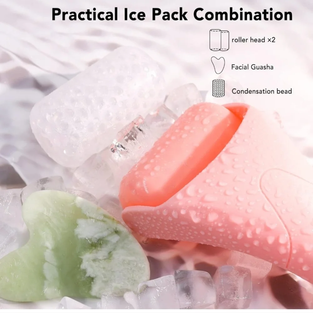 Ice Roller for Face with 2 Rollers
